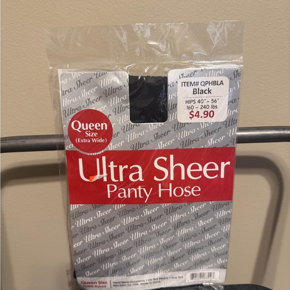 Ultra Sheer Black Panty Hose